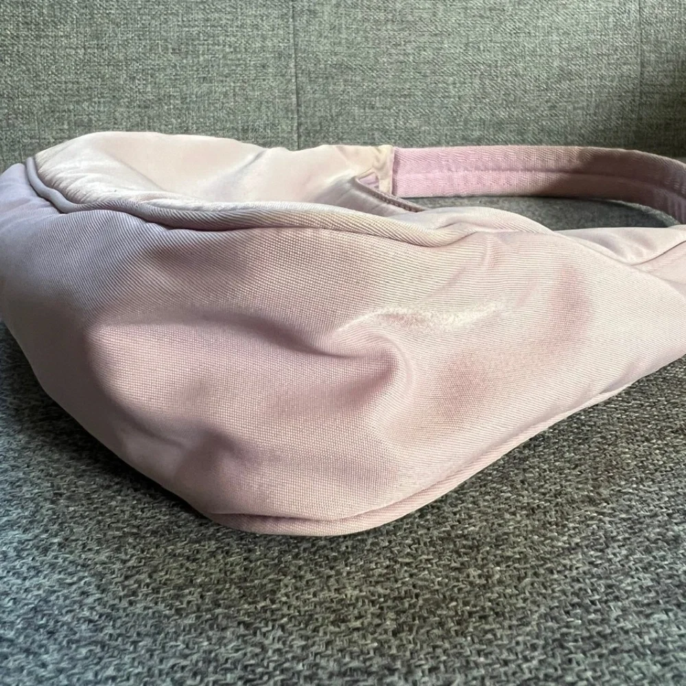 Prada Vintage Tessuto Logo Nylon Mini Bag in Pale Pink Lavender - Picture 3 of 16
